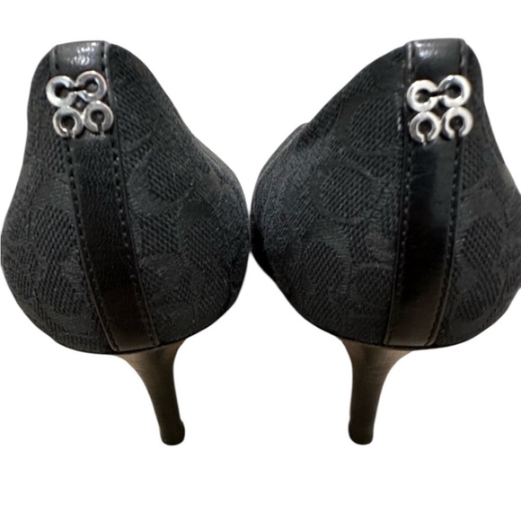 COACH ELLIN Signature Mono Pumps
Size 6 Black Formal Office Classic Designer - Picture 5 of 17